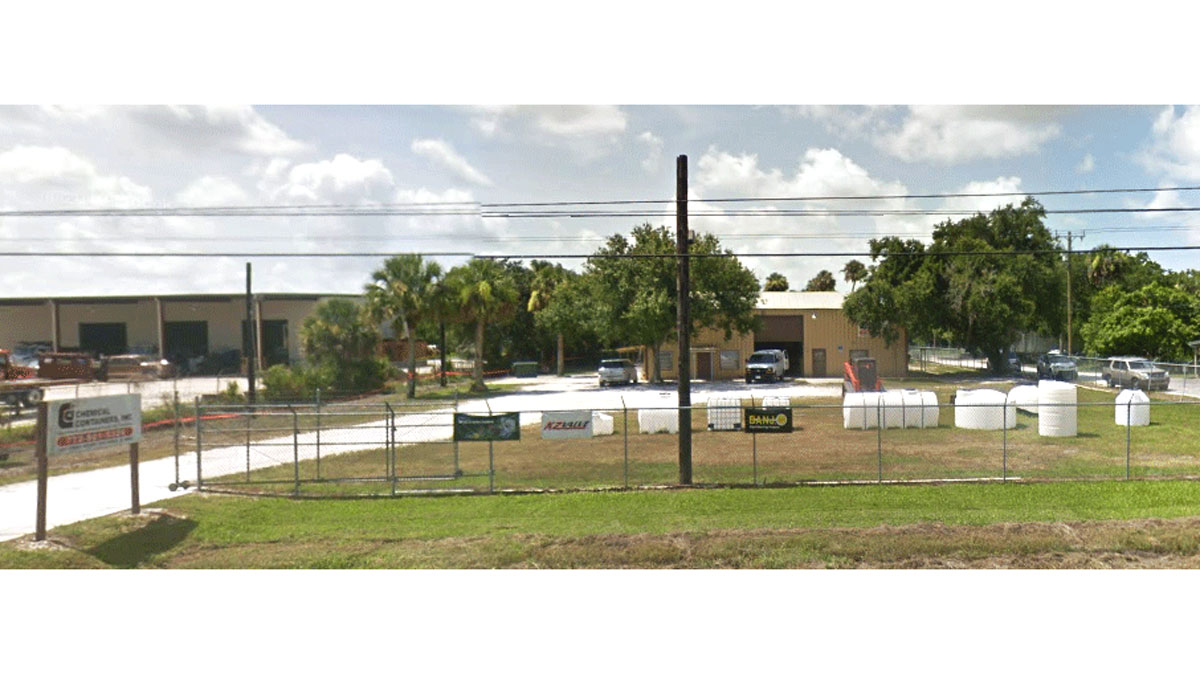 Chemical Containers Ft. Pierce store - full building view from the street