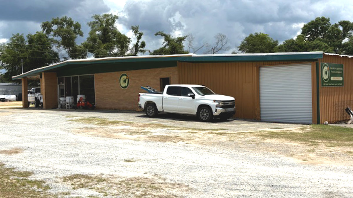 Chemical Containers Lyons store - outside side entrance