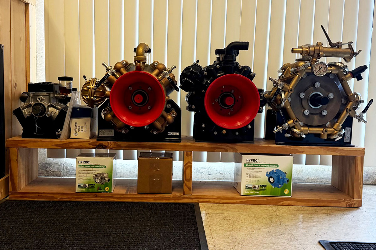 Chemical Containers Plant City location - liquid diaphragm pump display